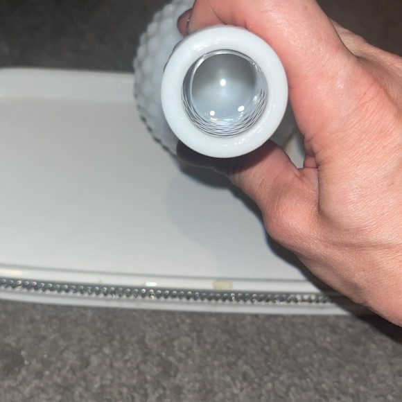 VNTG E.O. Brody Cleveland Co. Hobnail Milk Glass Bulb Vase - Picture 3 of 3